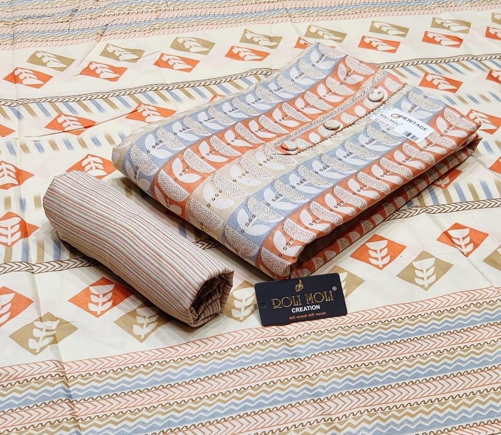 Roli Moli Heritage 10 Printed Cotton Casual Daily Wear Dress Material Collection